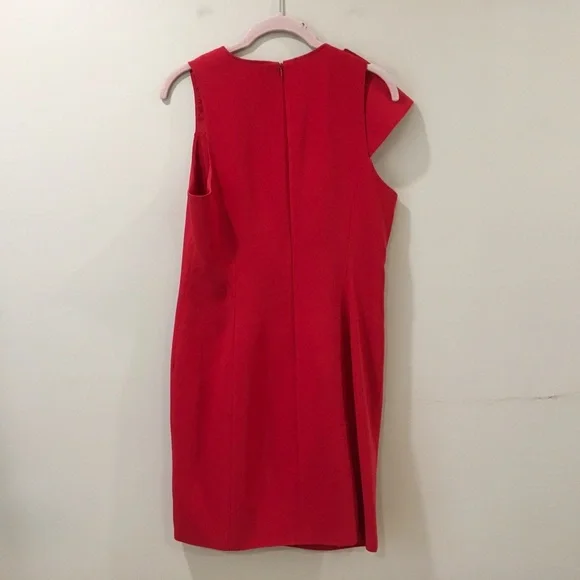 Cinq à Sept Red Ruffle Mini Dress - Picture 4 of 8